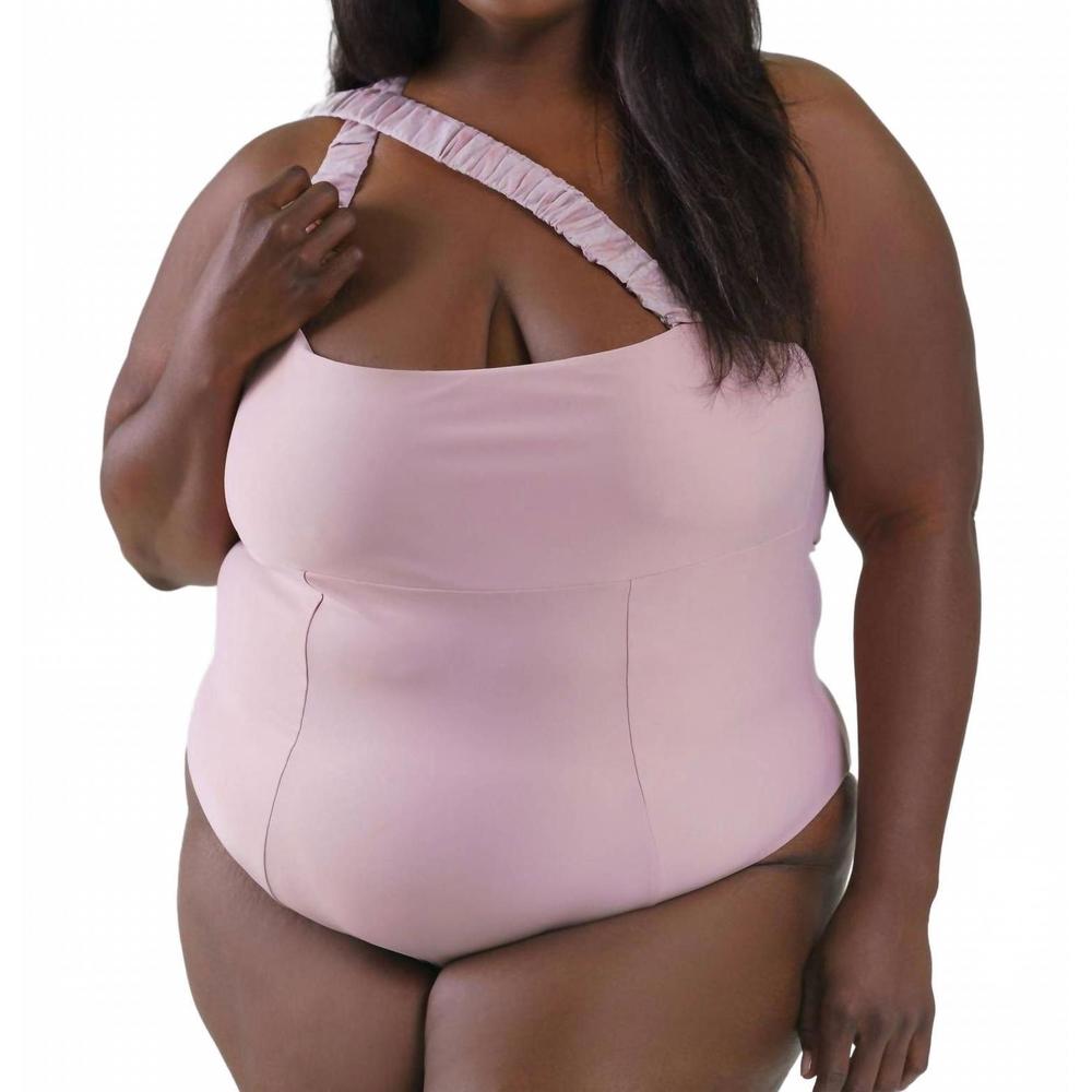 NEW NOMADS wave one piece swimsuit - plus in primrose